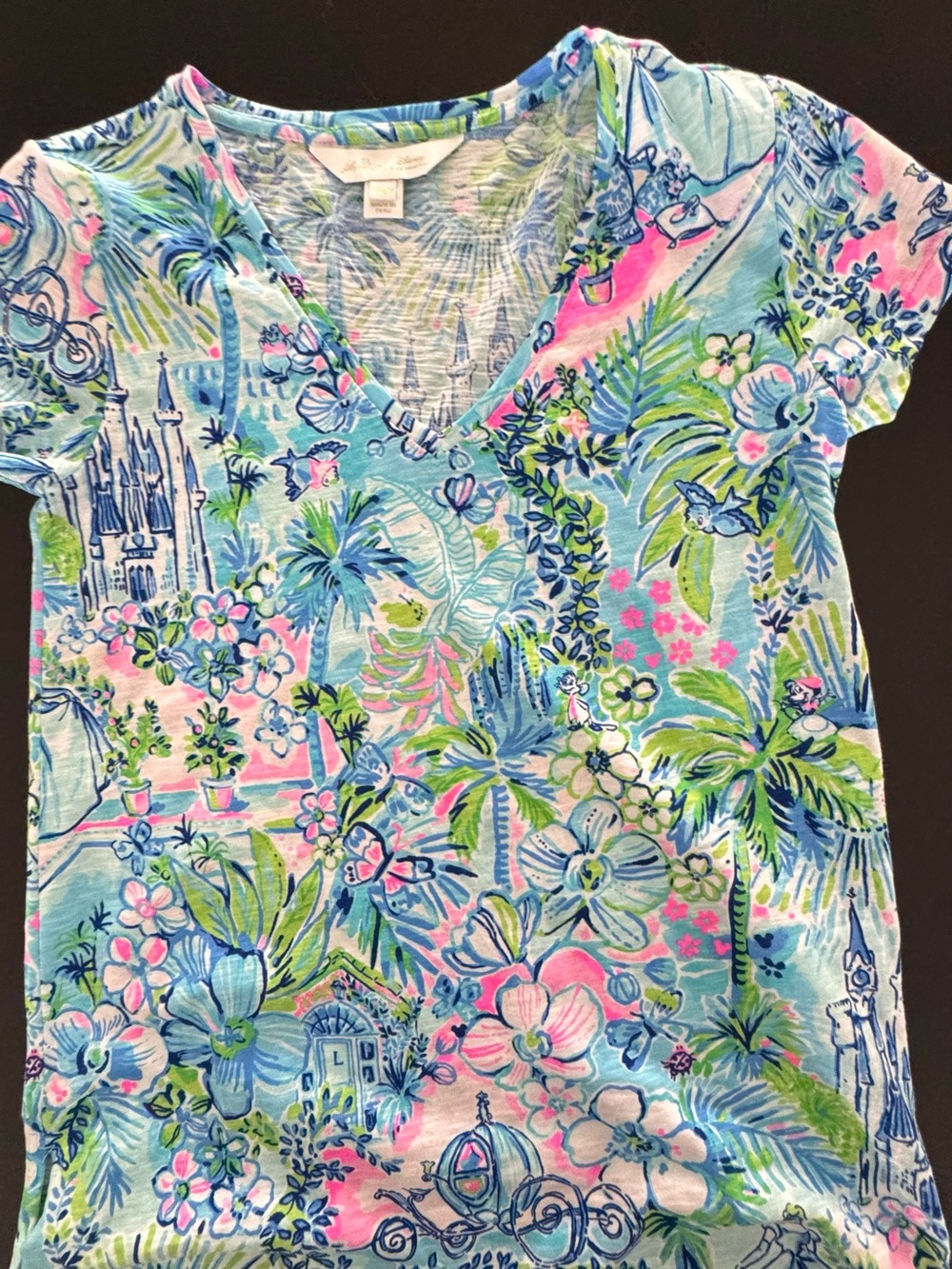 Lilly Pulitzer & Disney Cinderella Collaboration Etta Top Size XXsmall - Picture 4 of 4
